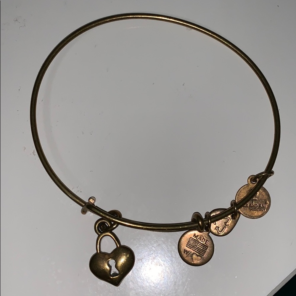 Alex and Ani heart locket bracelet